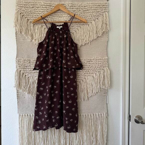 NWT: Madewell Silk Palm Tree Dress - Picture 1 of 5